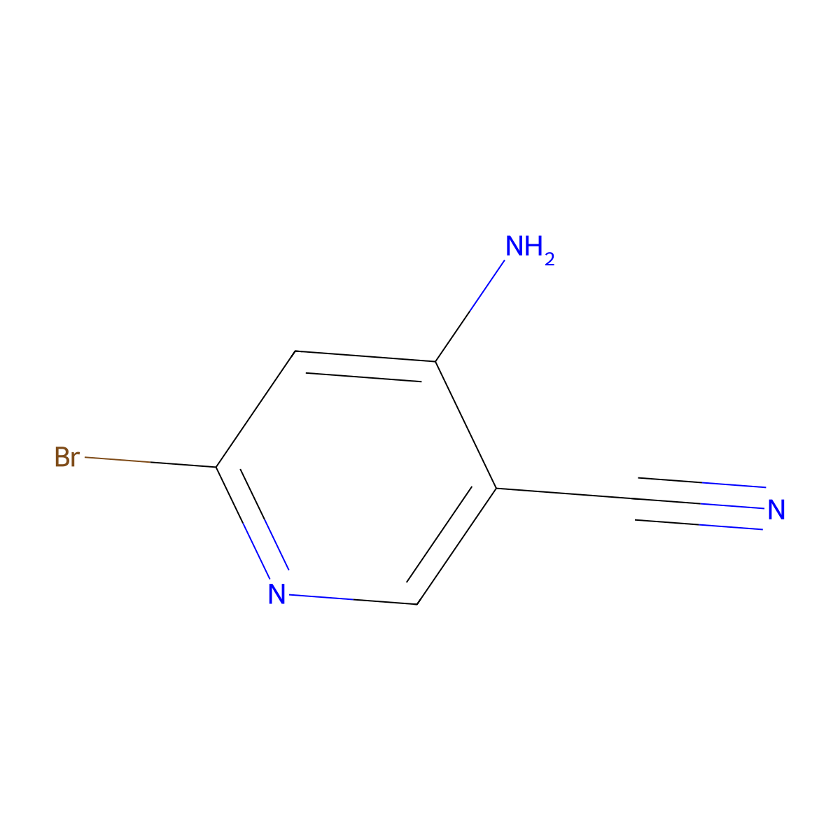 4-Amino-6-bromonicotinonitrile molecular structure, CAS 1369851-48-8