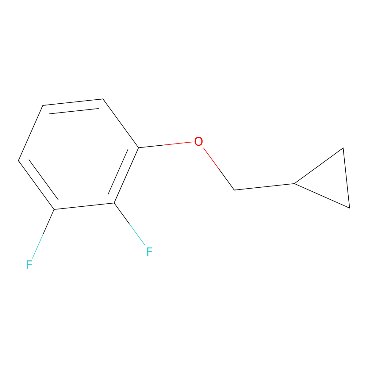 1-(Cyclopropylmethoxy)-2,3-difluorobenzene molecular structure, CAS 1369851-94-4