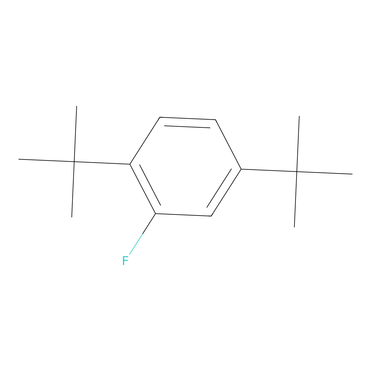 1,4-Di-tert-butyl-2-fluorobenzene molecular structure, CAS 1369853-20-2