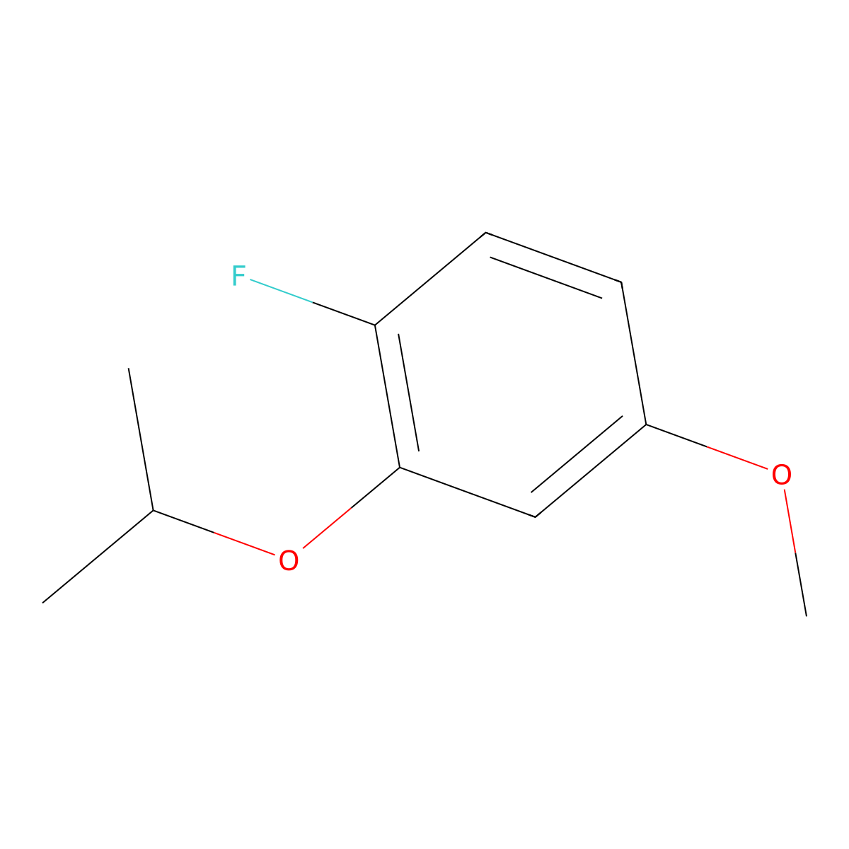 1-Fluoro-2-isopropoxy-4-methoxybenzene molecular structure, CAS 1369855-12-8