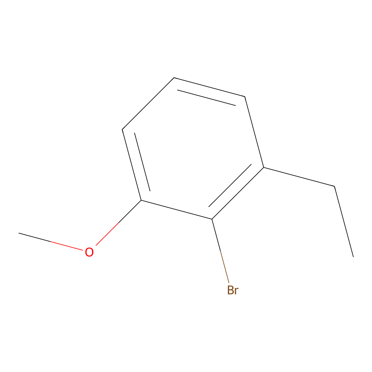 2-Bromo-1-ethyl-3-methoxybenzene molecular structure, CAS 1369855-14-0