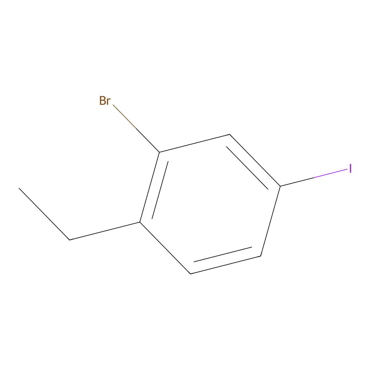 2-Bromo-1-ethyl-4-iodobenzene molecular structure, CAS 1369855-28-6