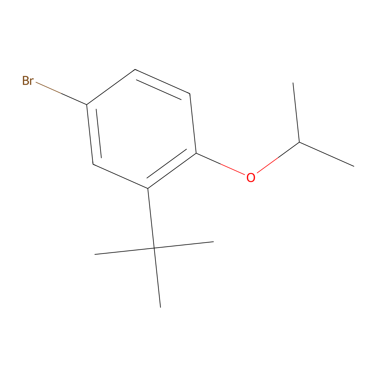 4-Bromo-2-(tert-butyl)-1-isopropoxybenzene molecular structure, CAS 1369855-94-6