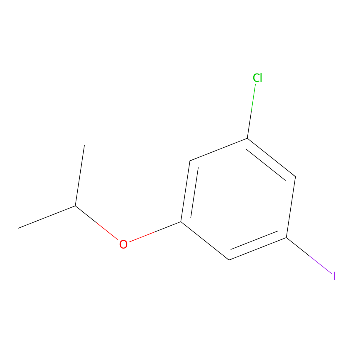 1-Chloro-3-iodo-5-isopropoxybenzene molecular structure, CAS 1369858-60-5