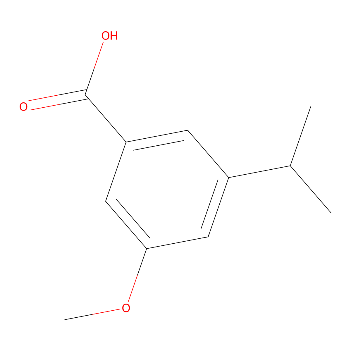 3-Isopropyl-5-methoxybenzoic acid molecular structure, CAS 1369859-17-5