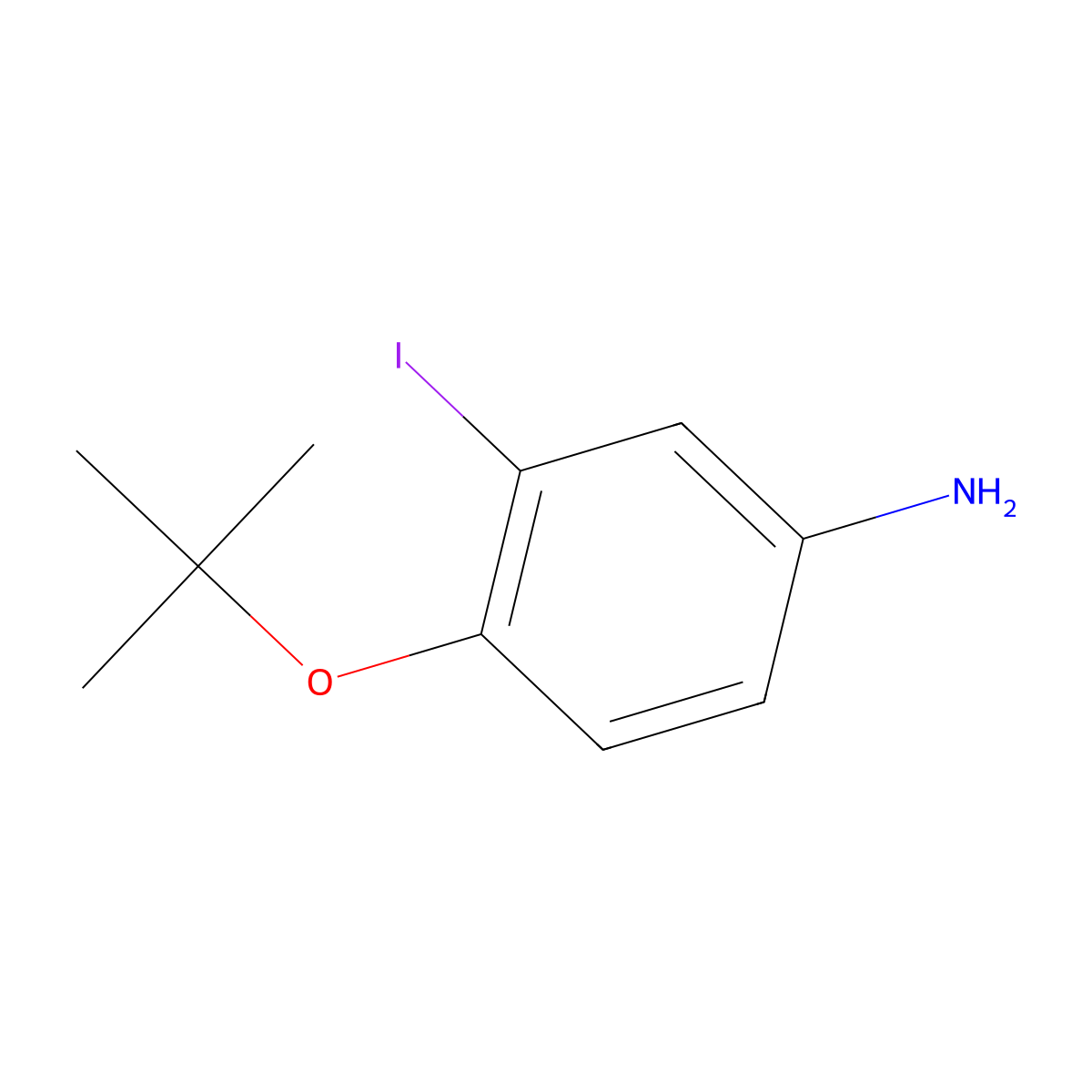 4-(Tert-butoxy)-3-iodoaniline molecular structure, CAS 1369859-87-9