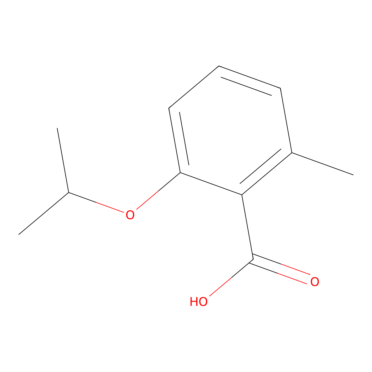 2-Isopropoxy-6-methylbenzoic acid molecular structure, CAS 1369861-28-8