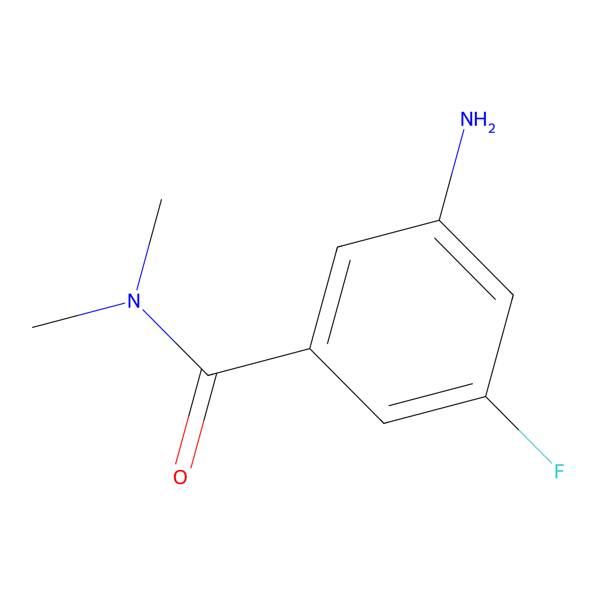 3-amino-5-fluoro-N,N-dimethylbenzamide molecular structure, CAS 1369862-70-3