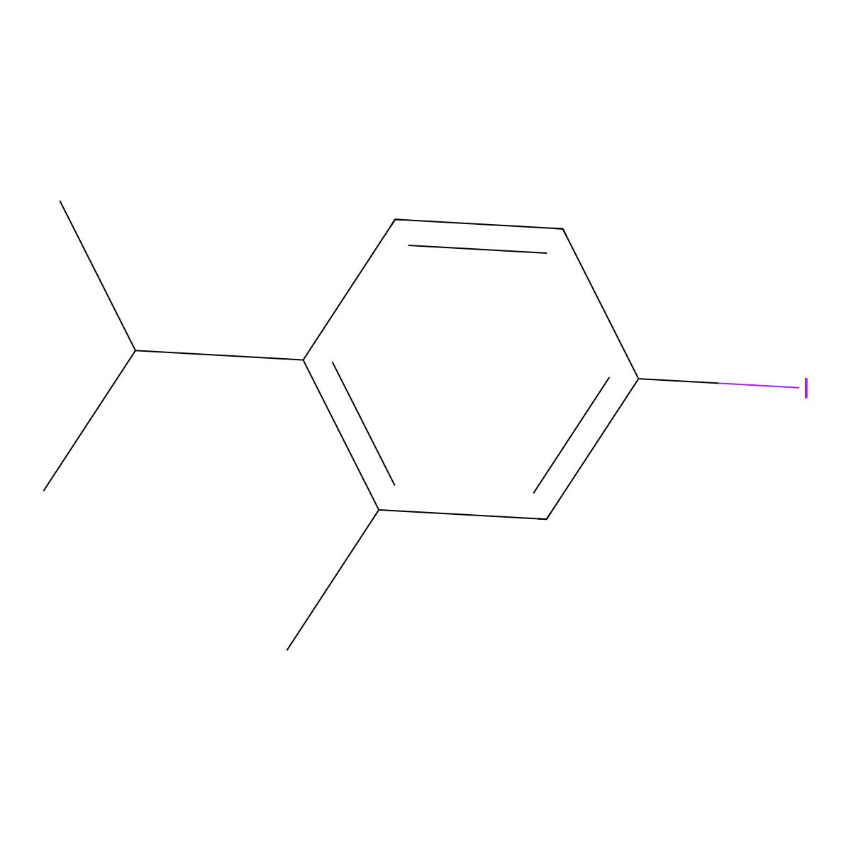 4-Iodo-2-methyl-1-(propan-2-yl)benzene molecular structure, CAS 1369865-03-1
