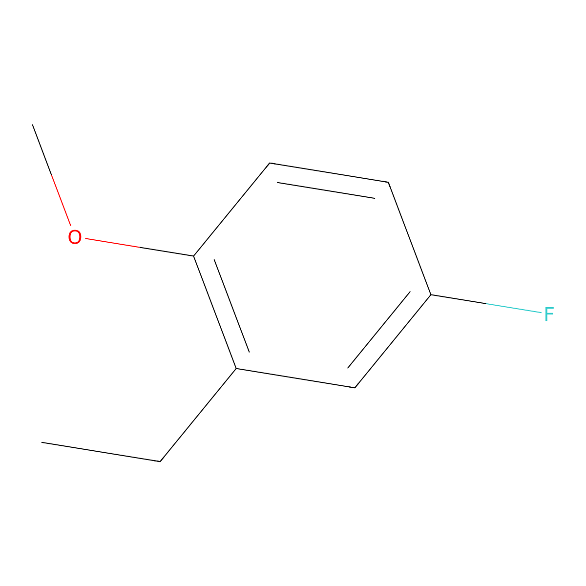 2-Ethyl-4-fluoroanisole molecular structure, CAS 1369865-70-2