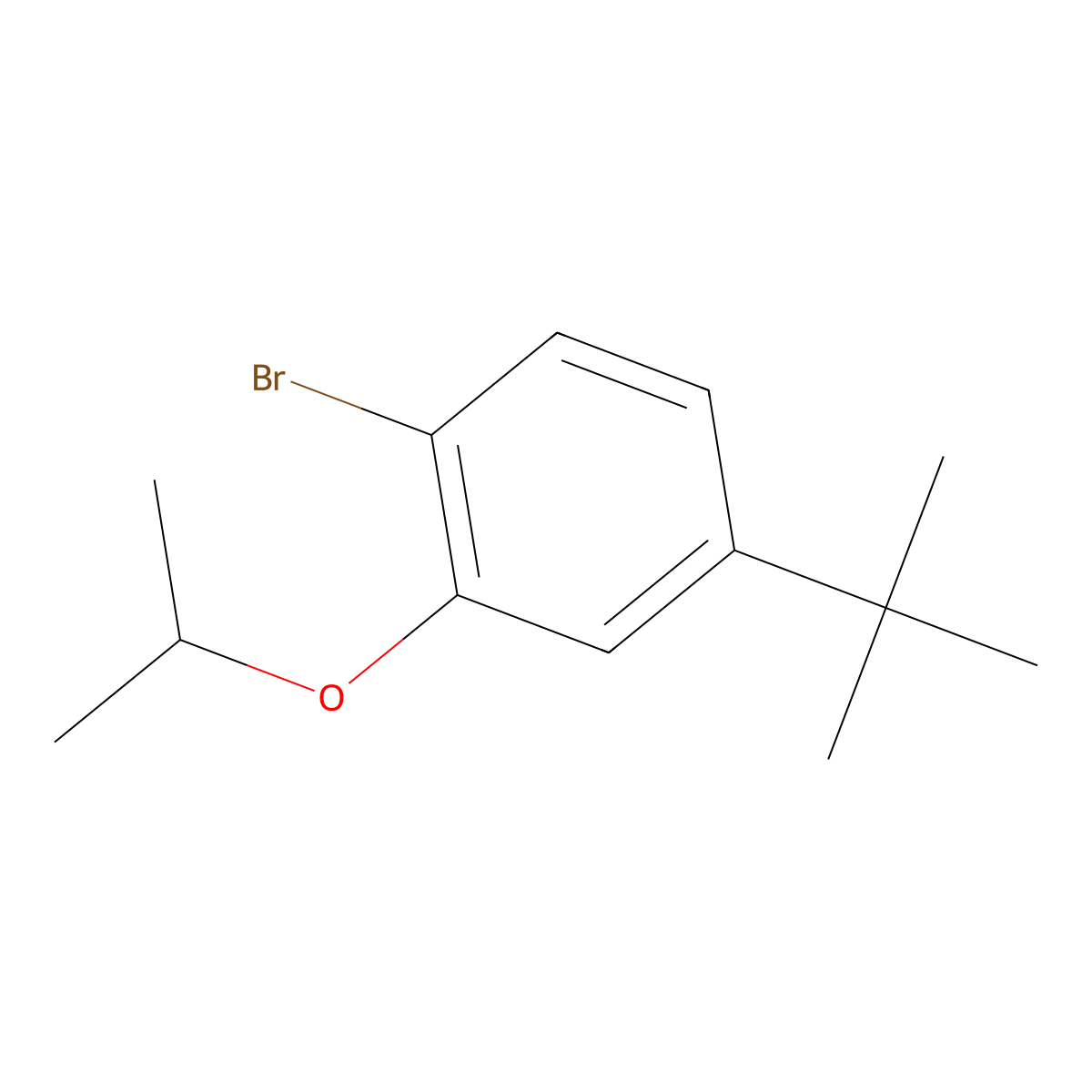 1-Bromo-4-(tert-butyl)-2-isopropoxybenzene molecular structure, CAS 1369869-88-4