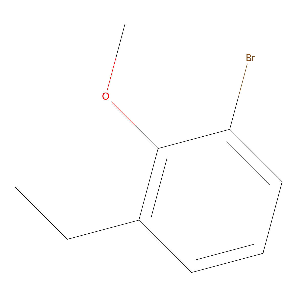 1-Bromo-3-ethyl-2-methoxybenzene molecular structure, CAS 1369877-79-1