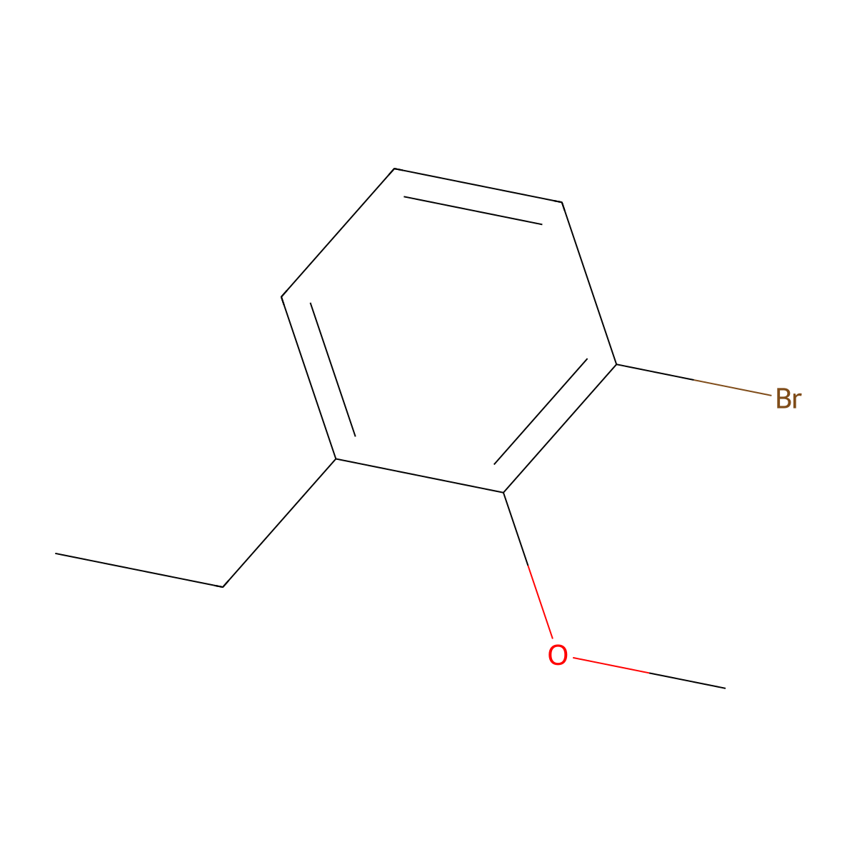 1-Bromo-3-ethyl-2-methoxybenzene molecular structure, CAS 1369877-79-1