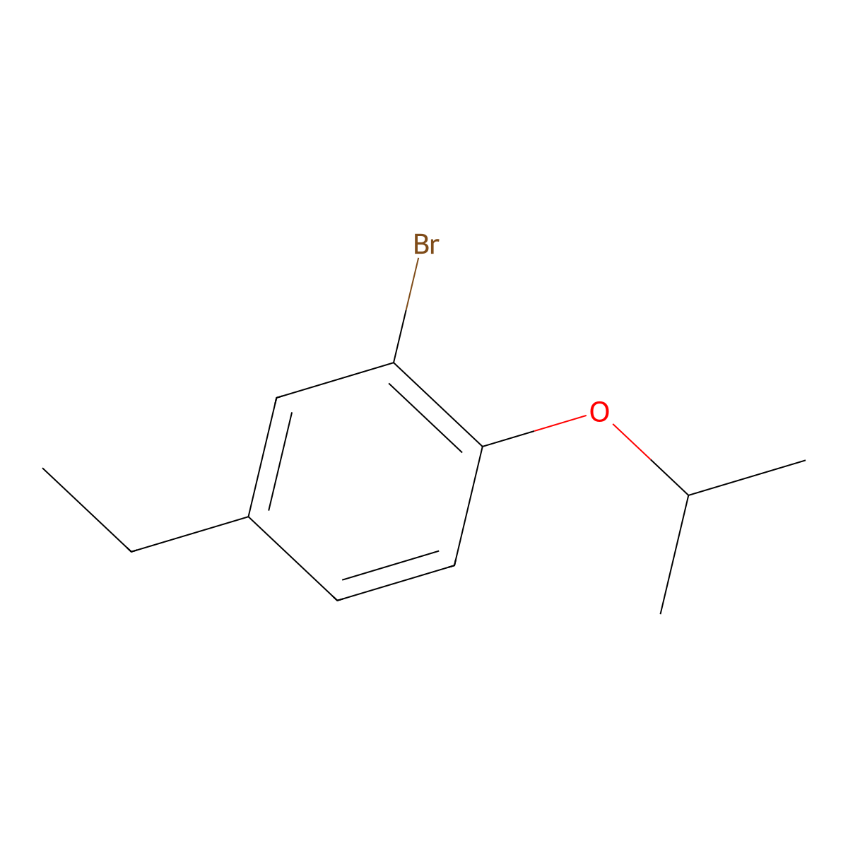 2-Bromo-4-ethyl-1-isopropoxybenzene molecular structure, CAS 1369878-00-1