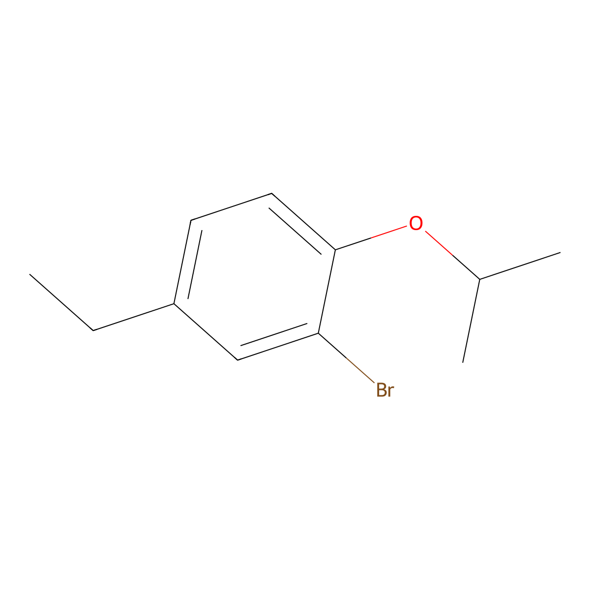 2-Bromo-4-ethyl-1-isopropoxybenzene molecular structure, CAS 1369878-00-1