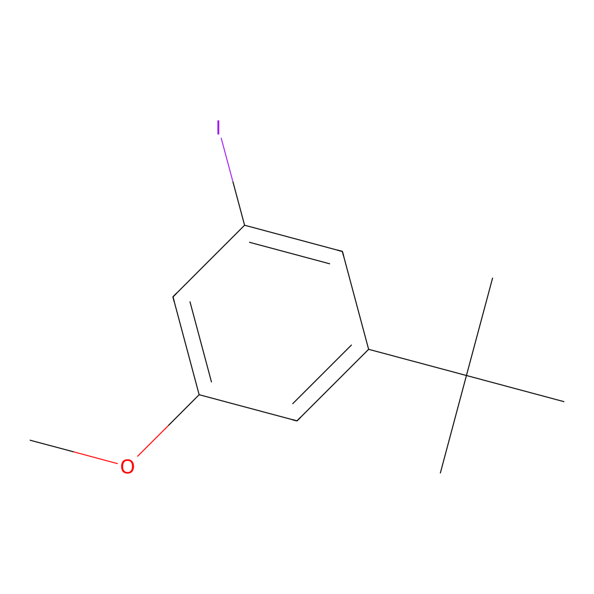 1-(tert-Butyl)-3-iodo-5-methoxybenzene molecular structure, CAS 1369878-83-0