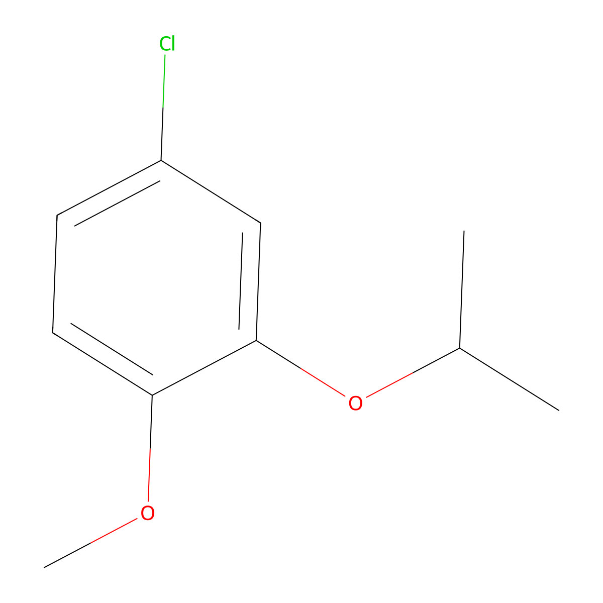 4-Chloro-1-methoxy-2-(propan-2-yloxy)benzene molecular structure, CAS 1369879-61-7
