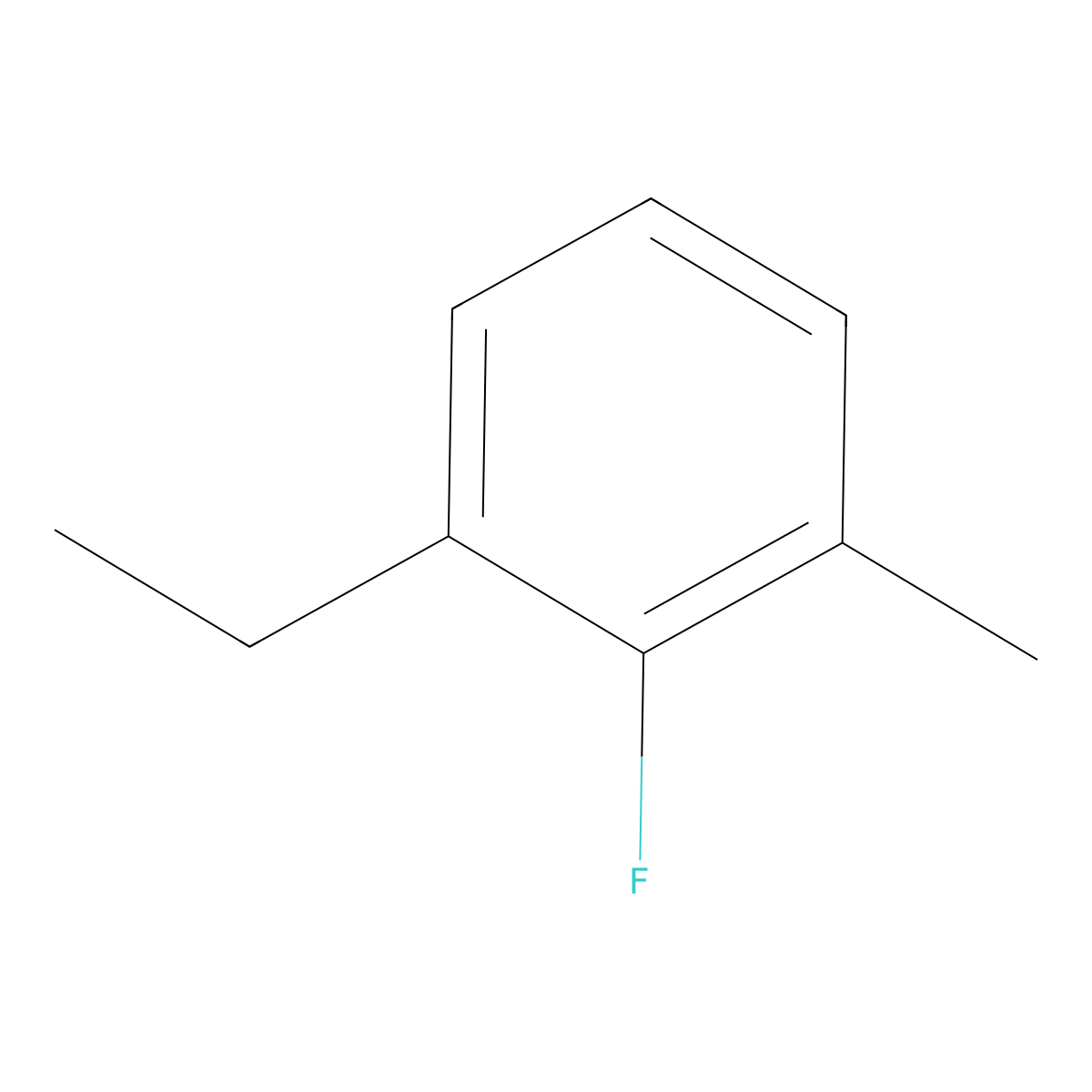 1-Ethyl-2-fluoro-3-methylbenzene molecular structure, CAS 1369881-50-4
