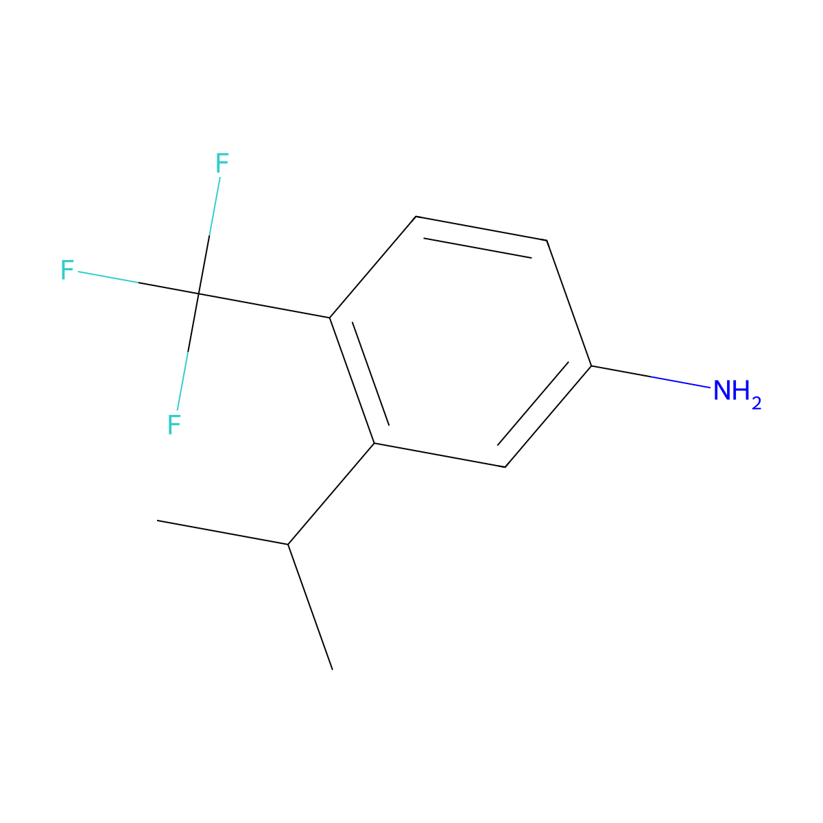 3-(Propan-2-yl)-4-(trifluoromethyl)aniline molecular structure, CAS 1369882-03-0