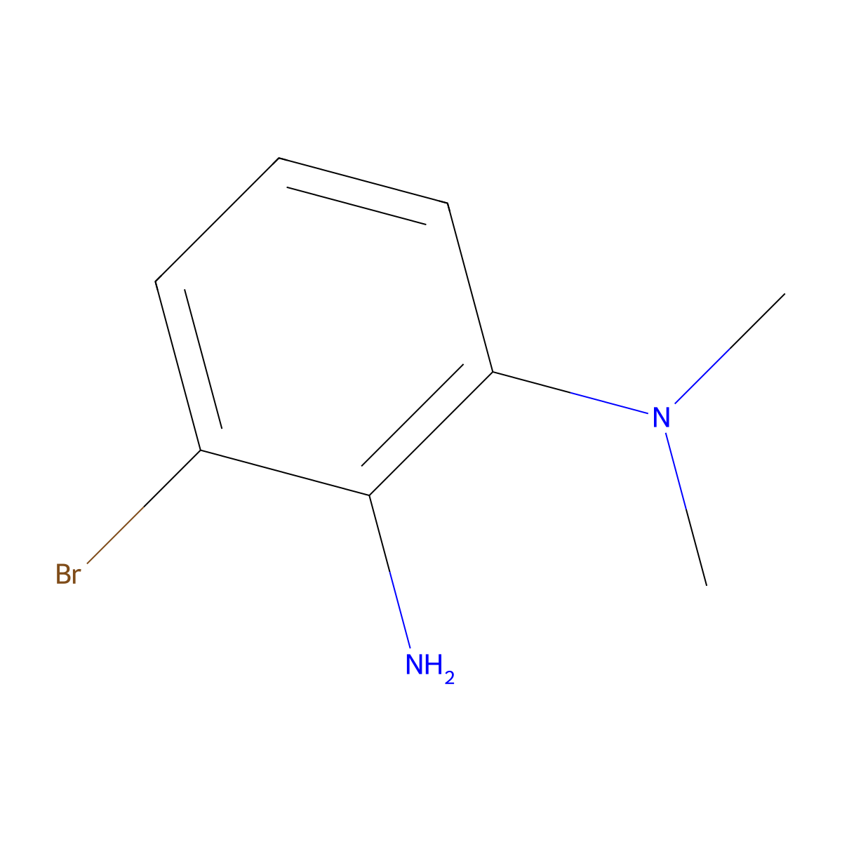 3-bromo-N1,N1-dimethylbenzene-1,2-diamine molecular structure, CAS 1369882-72-3