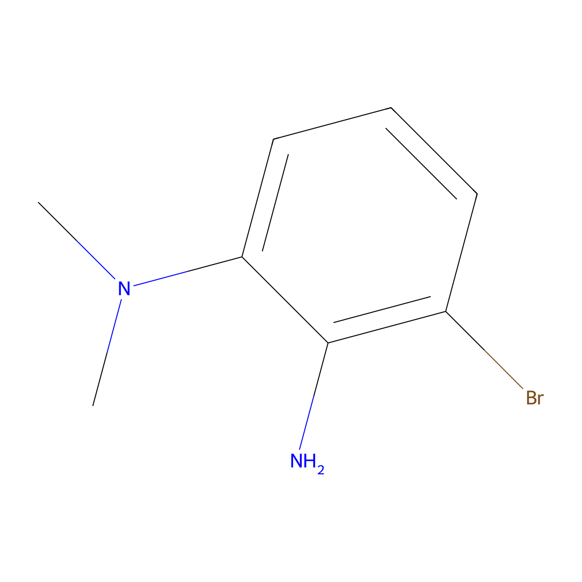 3-bromo-N1,N1-dimethylbenzene-1,2-diamine molecular structure, CAS 1369882-72-3