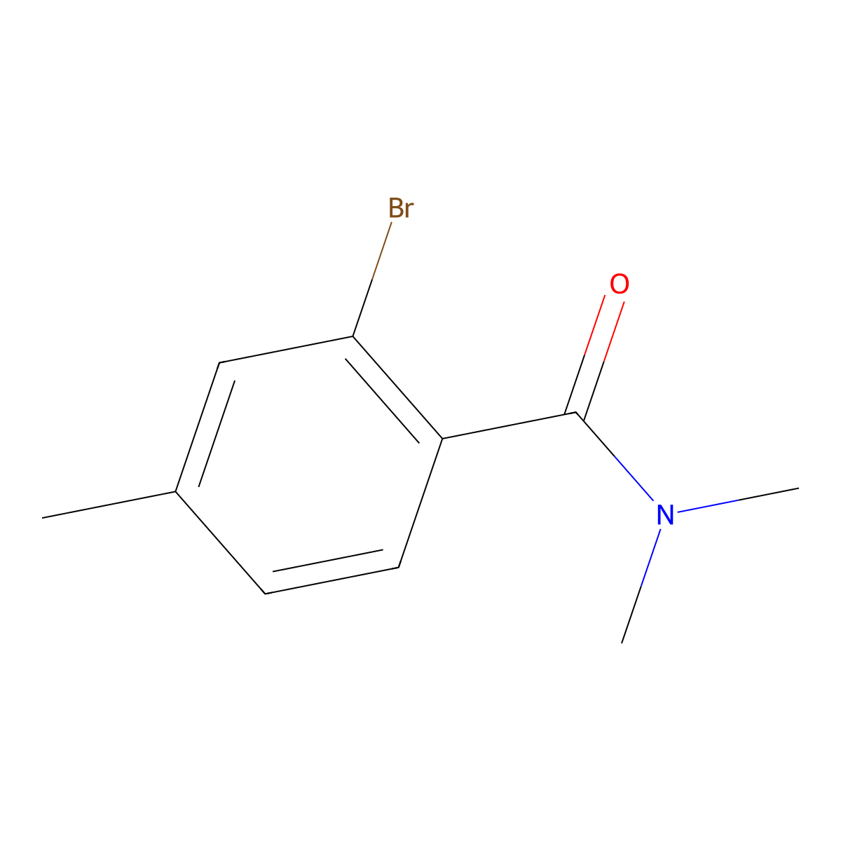 2-bromo-N,N,4-trimethylbenzamide molecular structure, CAS 1369883-32-8