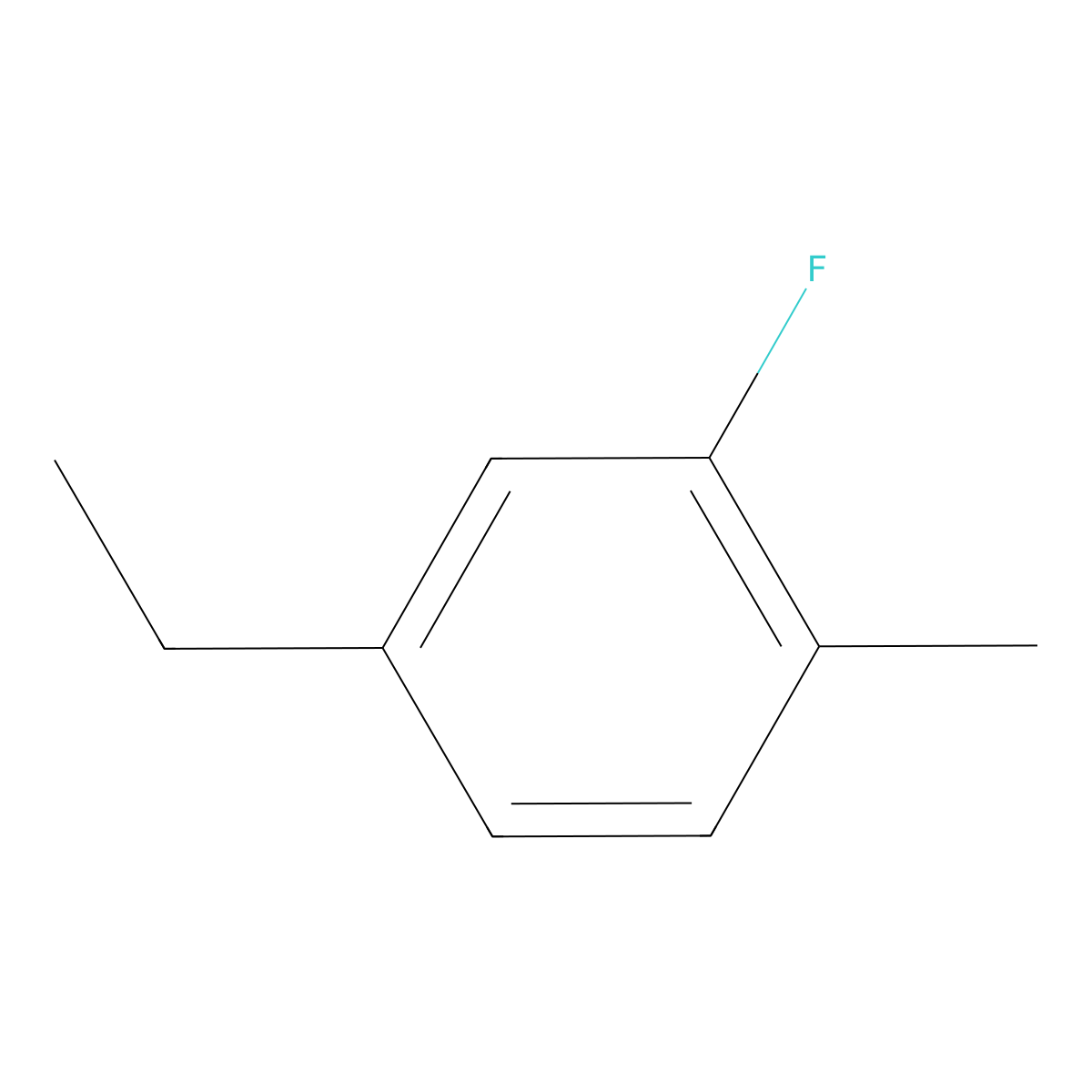 4-Ethyl-2-fluoro-1-methylbenzene molecular structure, CAS 1369884-17-2
