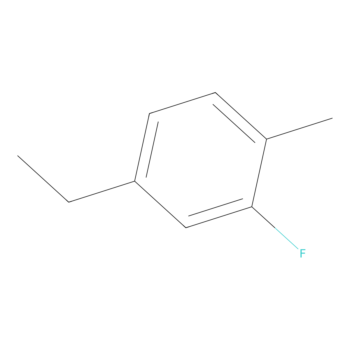 4-Ethyl-2-fluoro-1-methylbenzene molecular structure, CAS 1369884-17-2