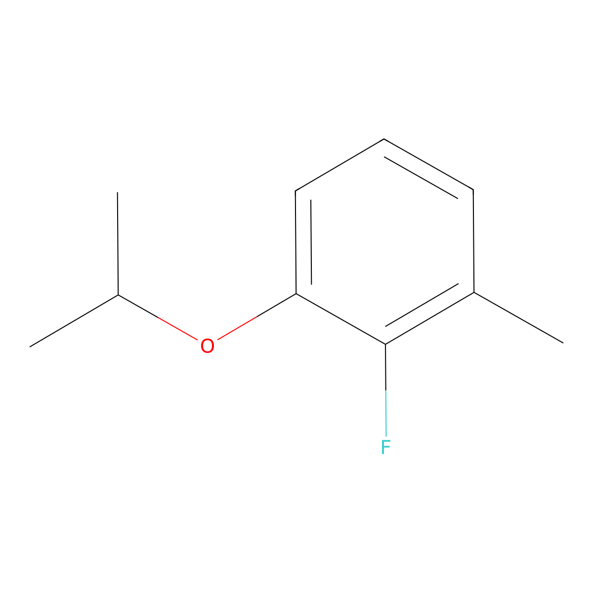 2-Fluoro-1-isopropoxy-3-methylbenzene molecular structure, CAS 1369884-30-9
