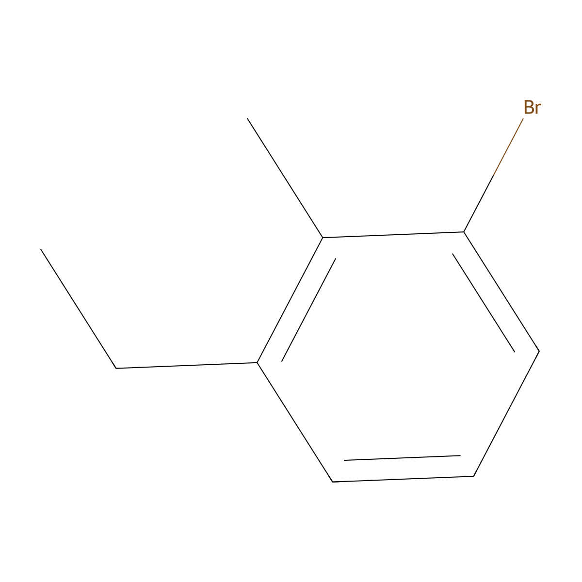 1-Bromo-3-ethyl-2-methylbenzene molecular structure, CAS 1369886-45-2