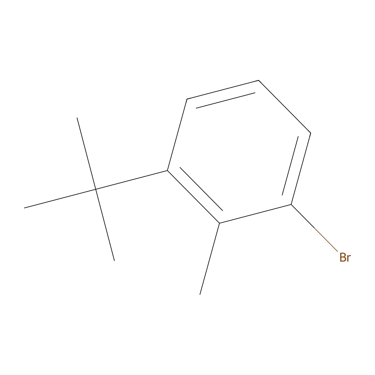 1-Bromo-3-tert-butyl-2-methylbenzene molecular structure, CAS 1369886-50-9