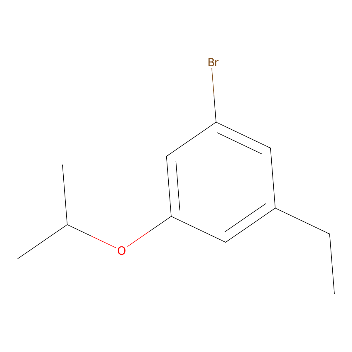 1-Bromo-3-ethyl-5-isopropoxybenzene molecular structure, CAS 1369886-83-8