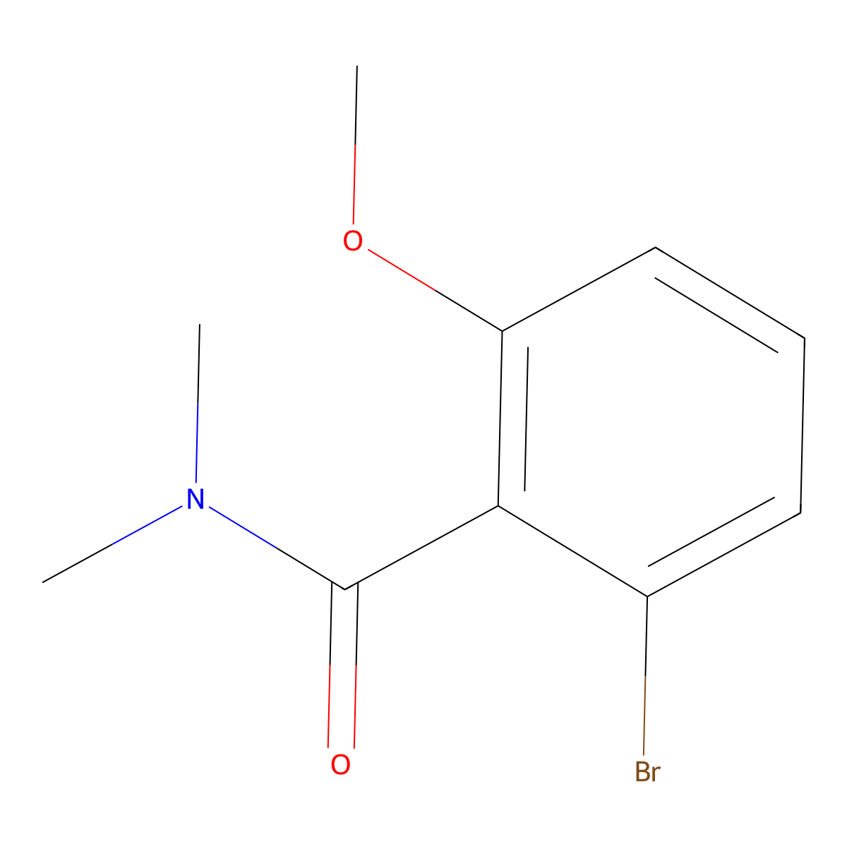 2-Bromo-6-methoxy-N,N-dimethylbenzamide molecular structure, CAS 1369887-43-3