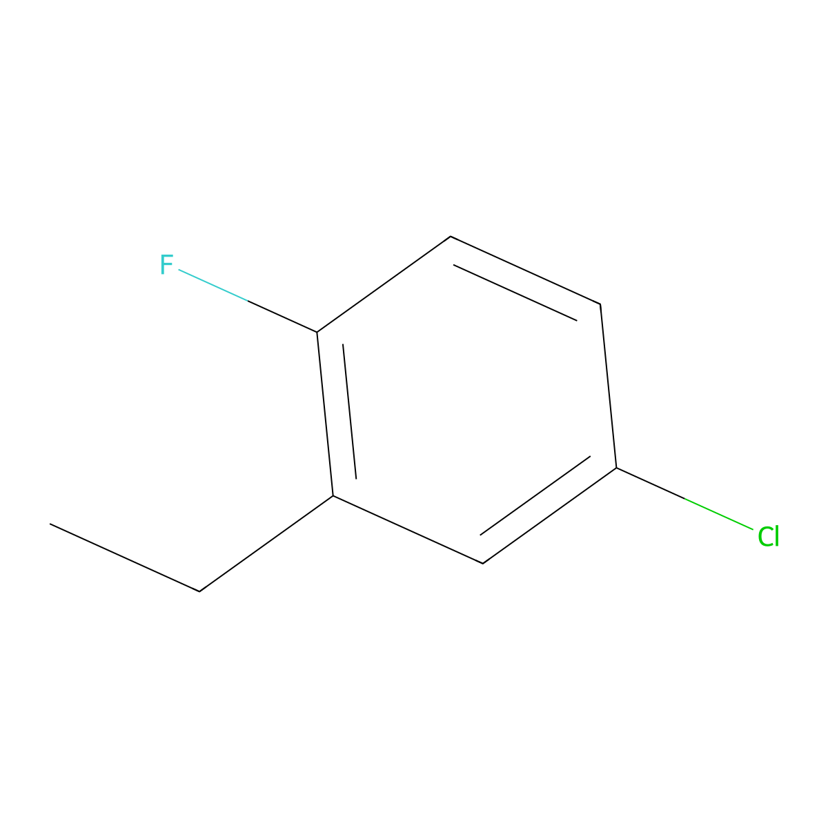 4-Chloro-2-ethyl-1-fluorobenzene molecular structure, CAS 1369889-05-3