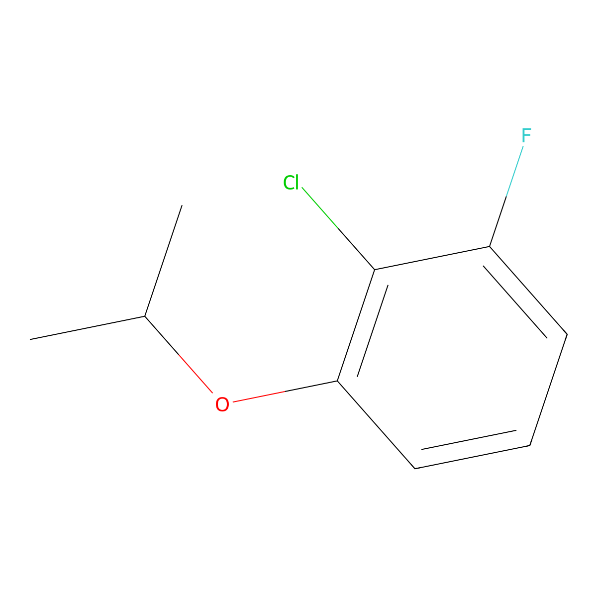 2-Chloro-1-fluoro-3-(propan-2-yloxy)benzene molecular structure, CAS 1369889-31-5