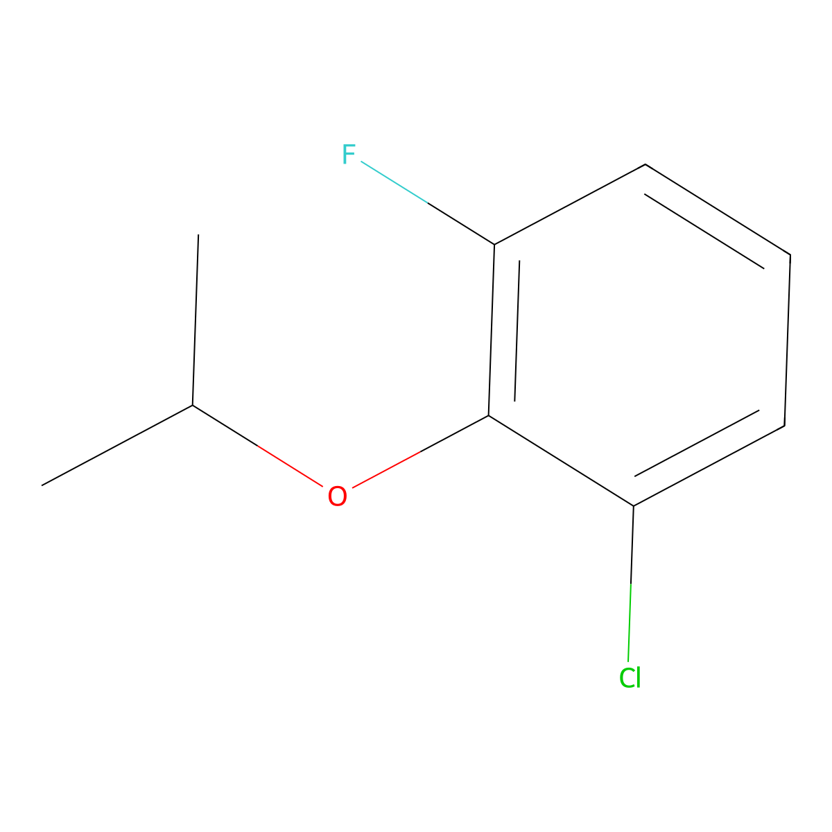 2-Chloro-6-fluoro isopropoxybenzene molecular structure, CAS 1369889-41-7