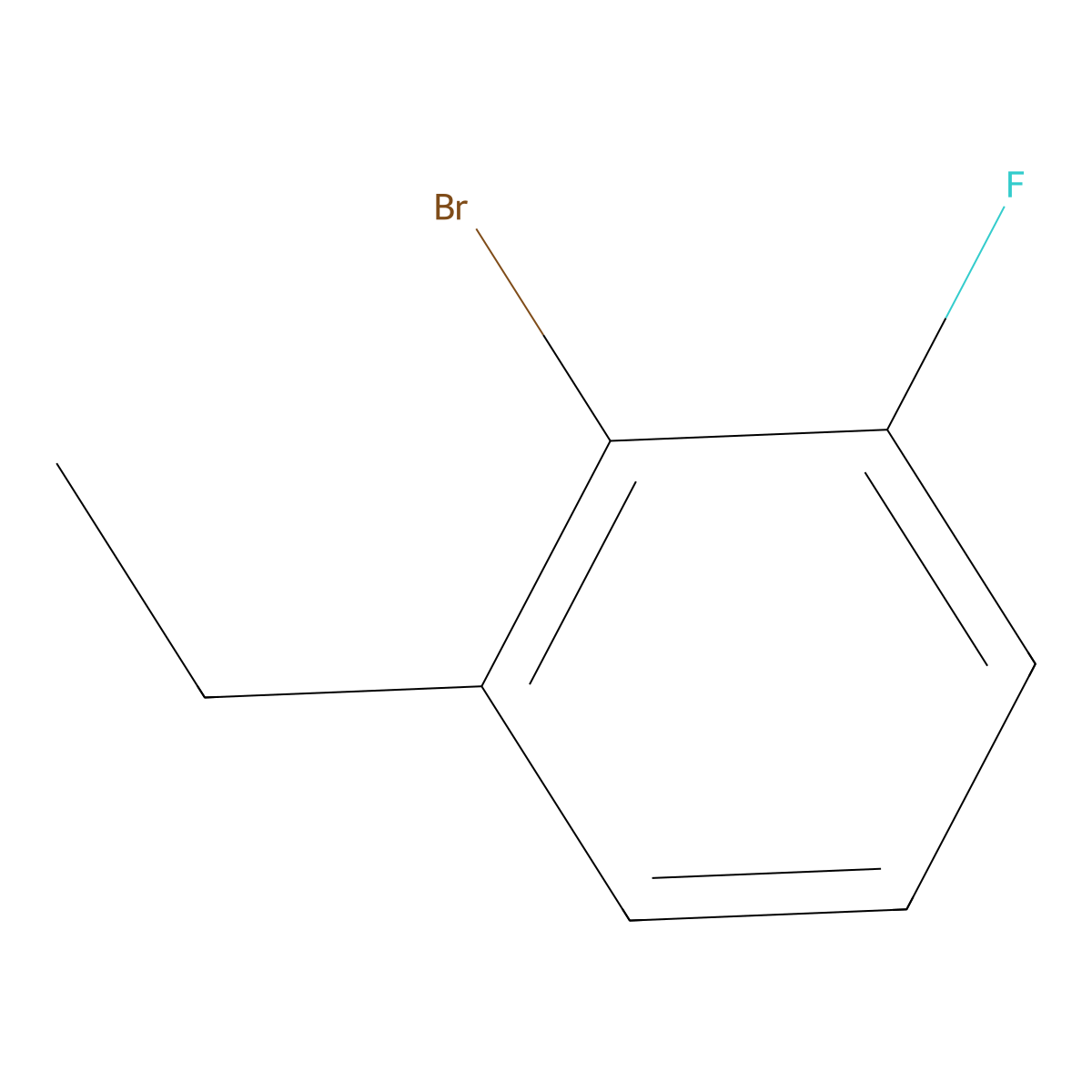 2-Bromo-1-ethyl-3-fluorobenzene molecular structure, CAS 1369889-90-6