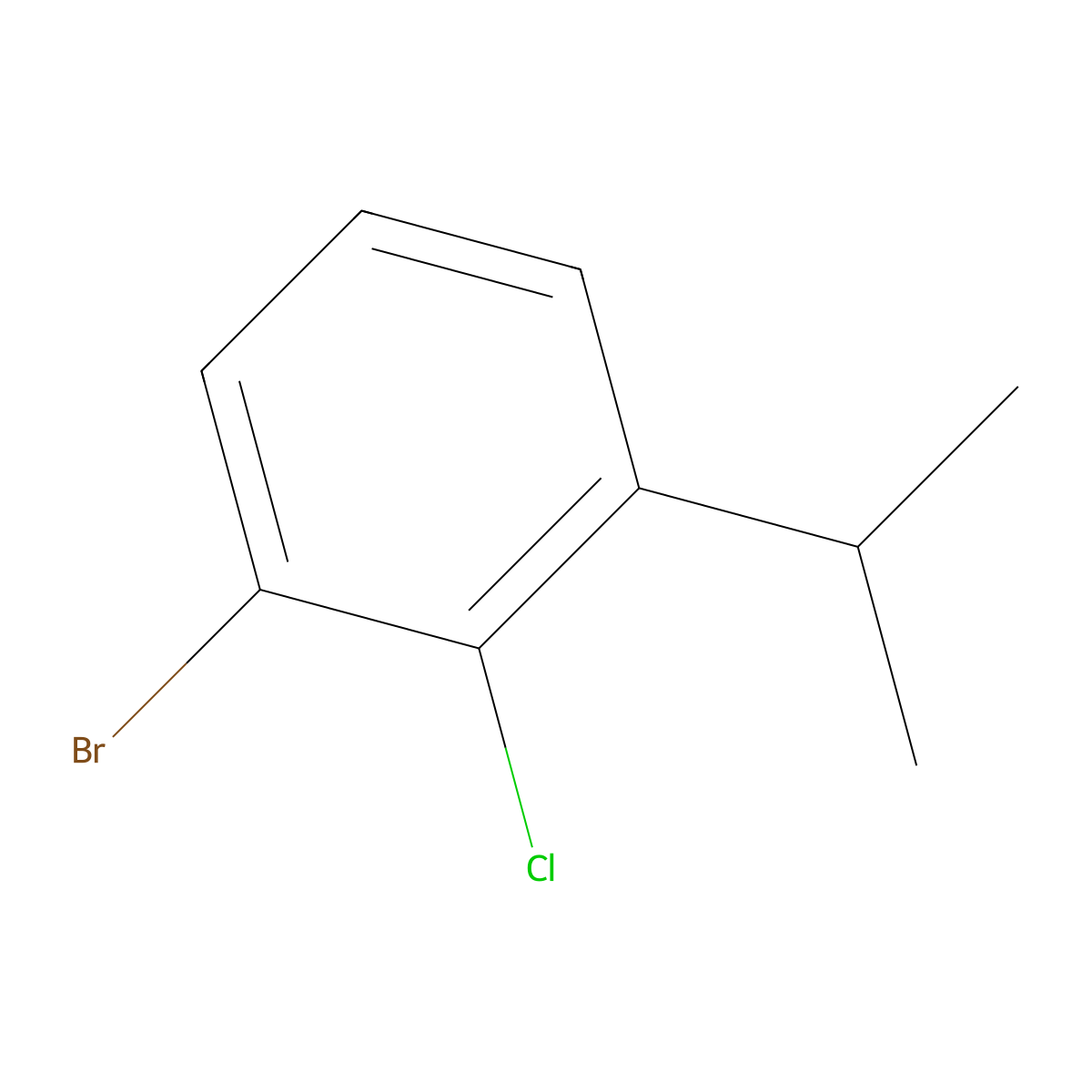 1-Bromo-2-chloro-3-isopropylbenzene molecular structure, CAS 1369895-94-2