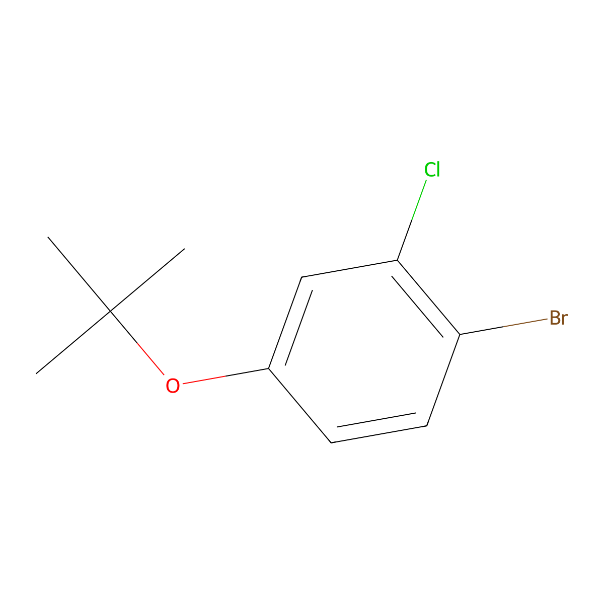 1-Bromo-4-(tert-butoxy)-2-chlorobenzene molecular structure, CAS 1369896-16-1