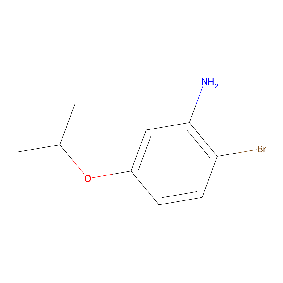 2-Bromo-5-isopropoxyaniline molecular structure, CAS 1369896-20-7