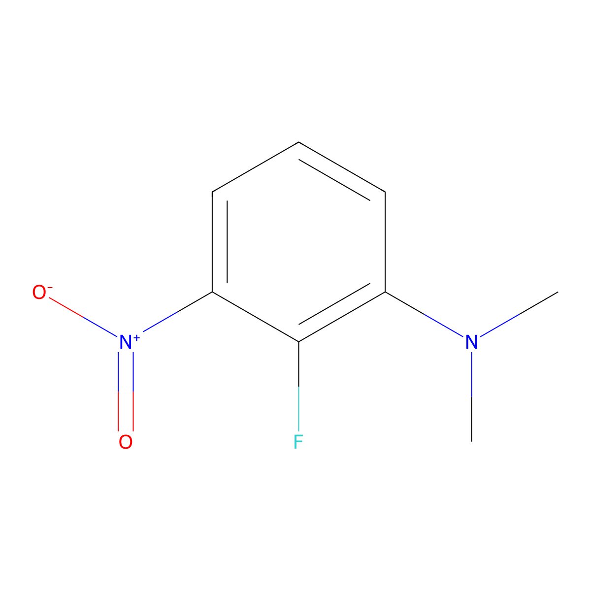 2-Fluoro-N,N-dimethyl-3-nitroaniline molecular structure, CAS 1369899-53-5