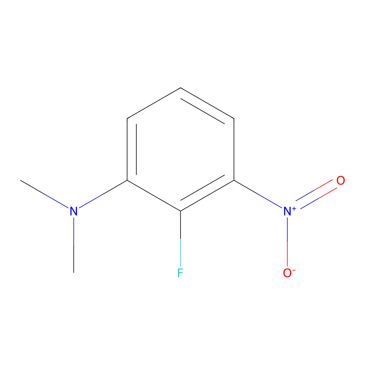 2-Fluoro-N,N-dimethyl-3-nitroaniline molecular structure, CAS 1369899-53-5
