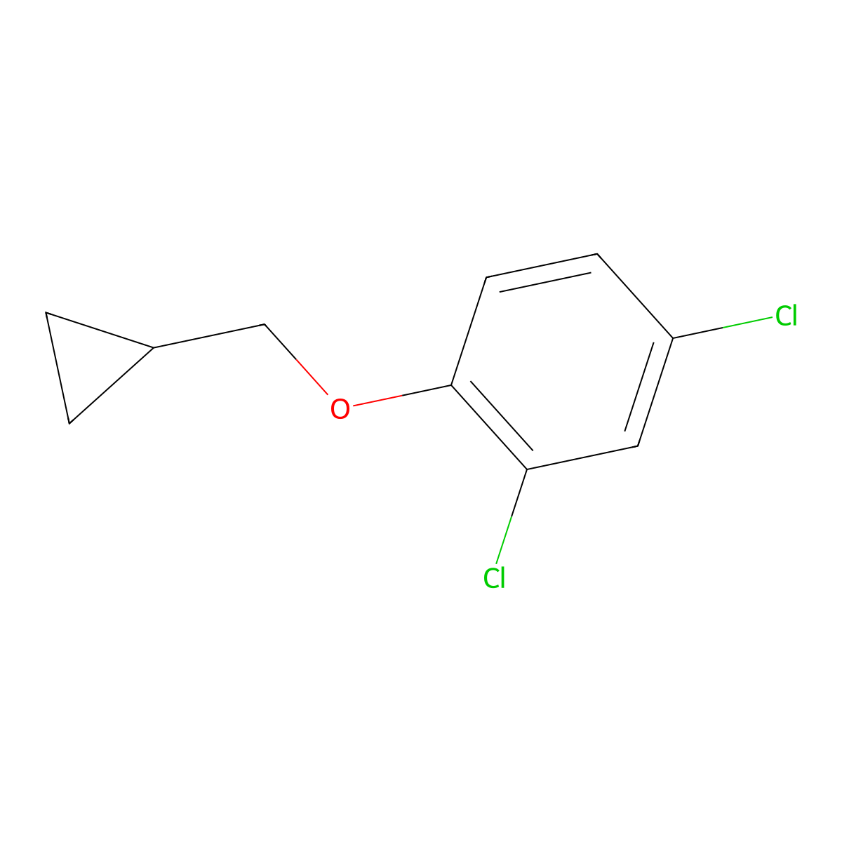 2,4-Dichloro-1-(cyclopropylmethoxy)benzene molecular structure, CAS 1369900-00-4