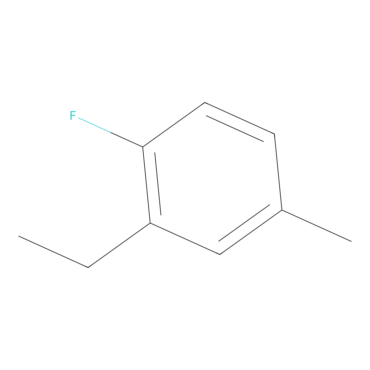2-Ethyl-1-fluoro-4-methylbenzene molecular structure, CAS 1369903-56-9