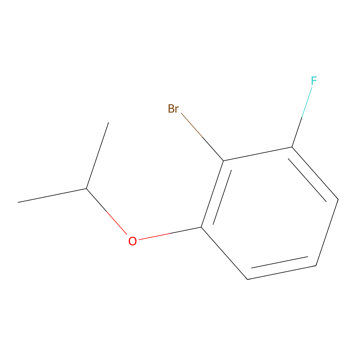 2-Bromo-1-fluoro-3-(propan-2-yloxy)benzene molecular structure, CAS 1369905-78-1
