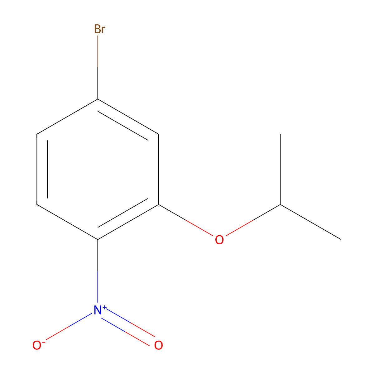 4-Bromo-2-isopropoxy-1-nitro-benzene molecular structure, CAS 1369906-03-5