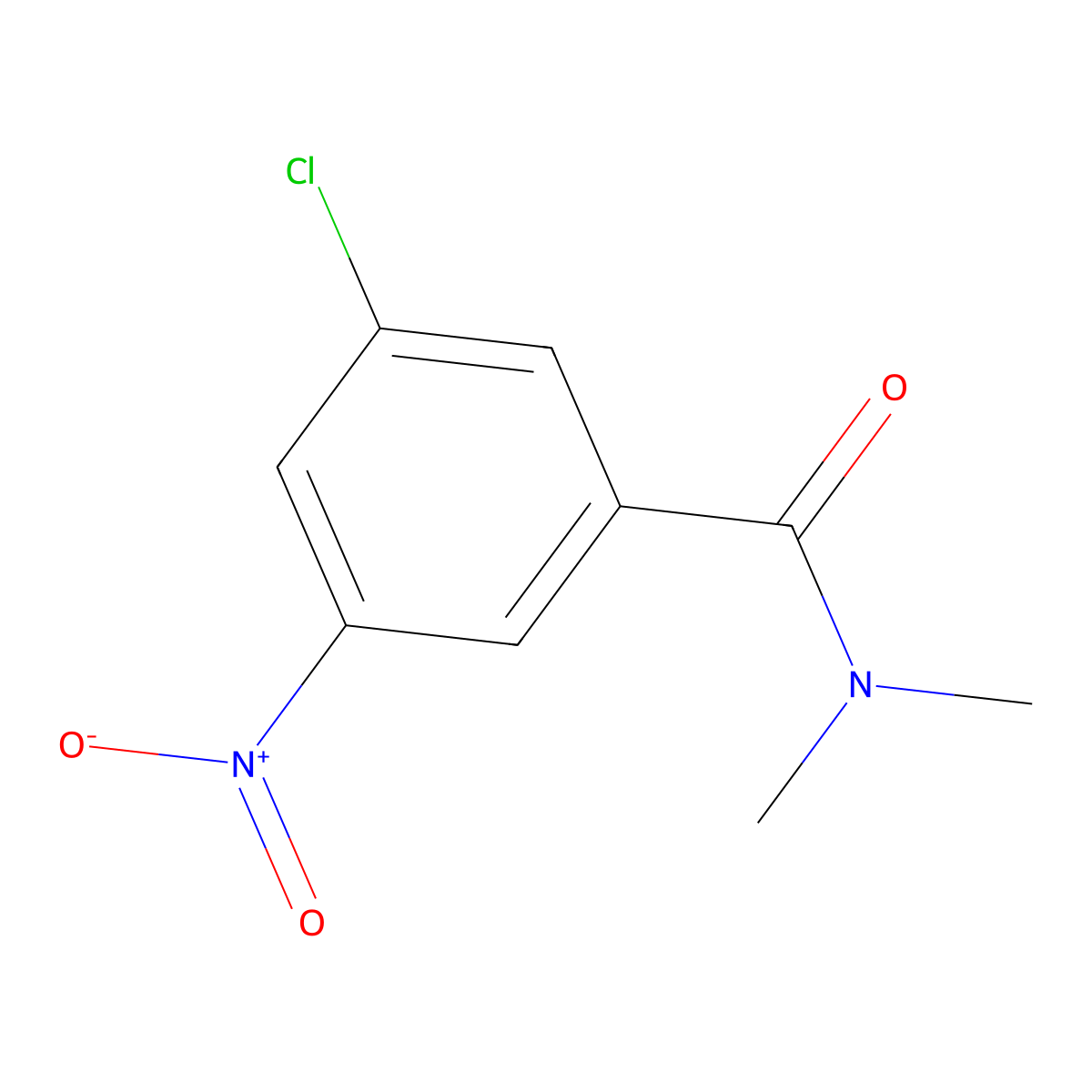 3-Chloro-N,N-dimethyl-5-nitrobenzamide molecular structure, CAS 1369906-04-6