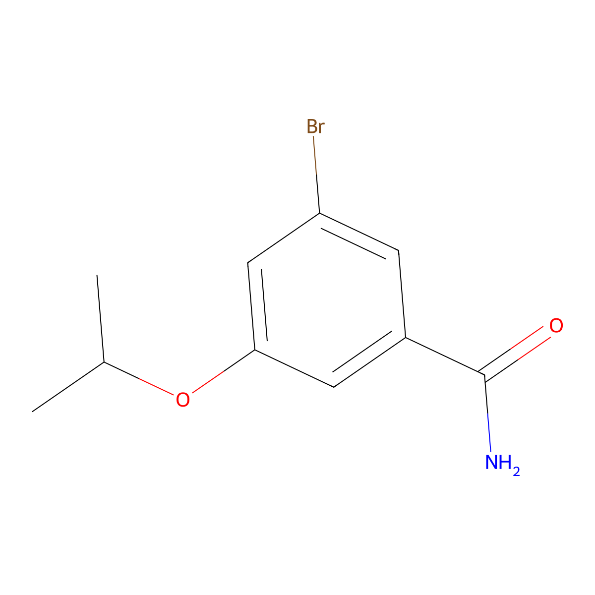3-Bromo-5-isopropoxybenzamide molecular structure, CAS 1369906-71-7