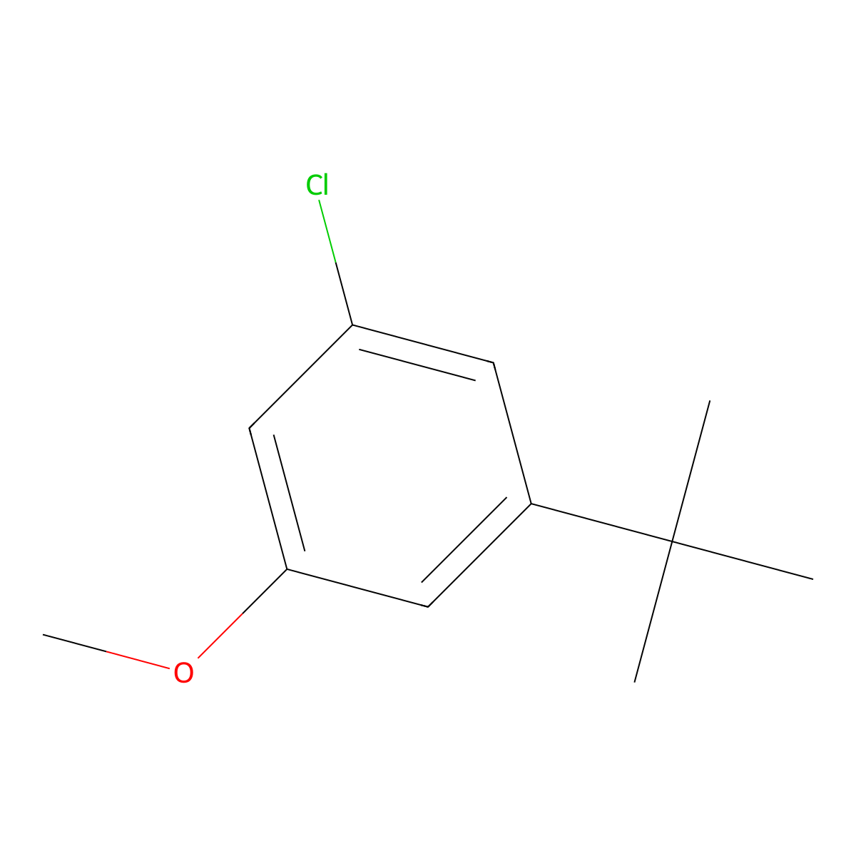 1-(tert-Butyl)-3-chloro-5-methoxybenzene molecular structure, CAS 1369908-06-4