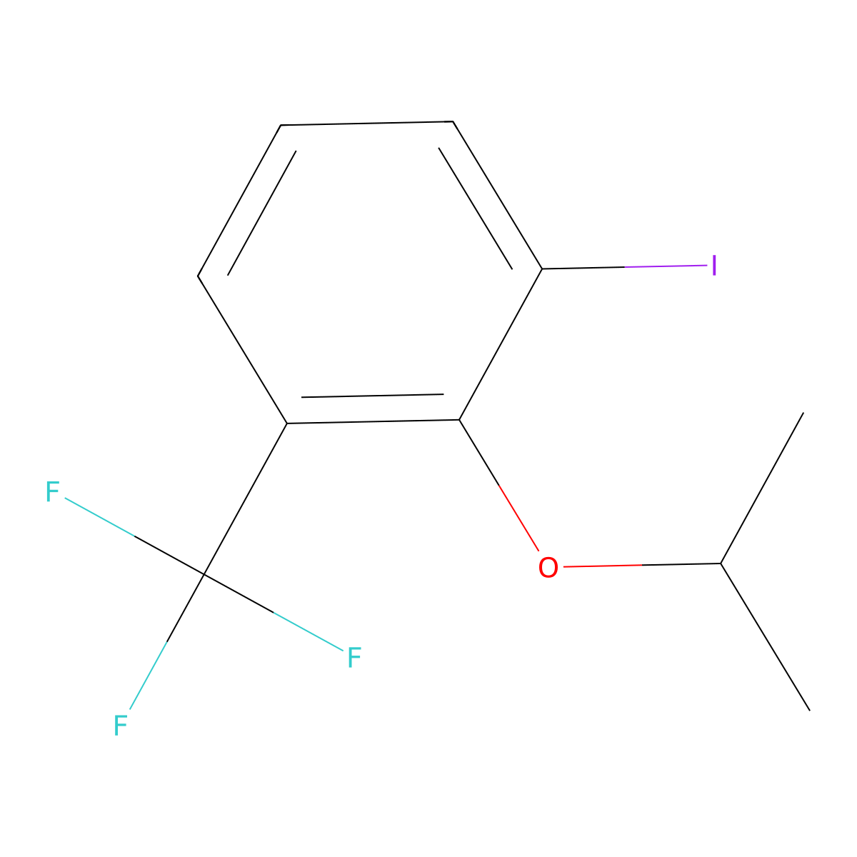 1-Iodo-2-isopropoxy-3-(trifluoromethyl)benzene molecular structure, CAS 1369908-56-4